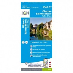 Carte IGN 1546OT Oloron Ste...